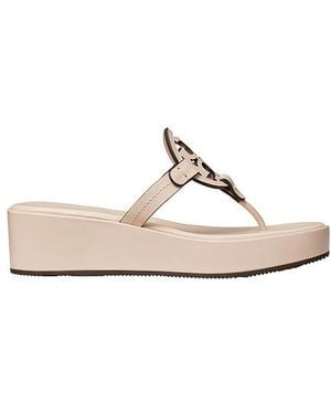 Tory Burch Sandalia Miller En Color Nude Talla (También En 6.5, 7.5, 8, 9, 9.5) - Blanco
