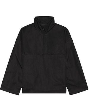 Fear Of God Textured Nylon Halfzip Pullover - Black