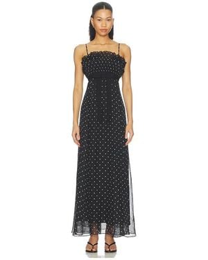 Zimmermann Frill Pleated Midi Dress - Black