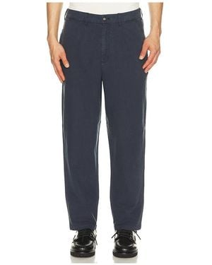 Barbour Cotton Linen Relaxed Trousers - Blue