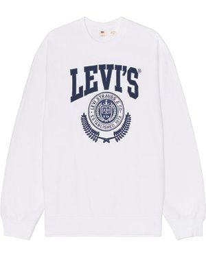 Levi's Relaxed Graphic クルーネックスウェットシャツ - ホワイト