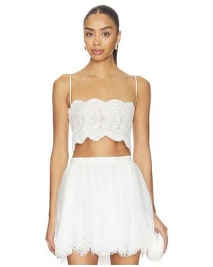 V. Chapman Shiloh Cropped Top - White