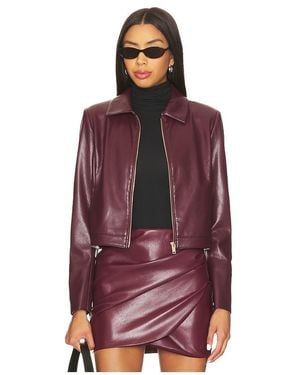 Generation Love Lola Faux Leather Jacket - Red