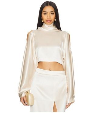 NonChalant Label Melanie Crop Top - White