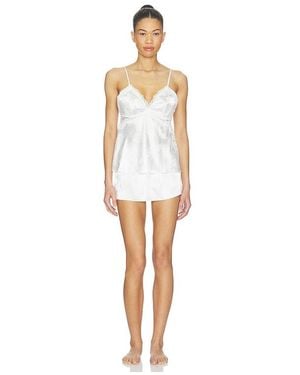 Flora Nikrooz Kaiya Short Set With Lace - White