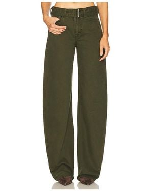 GRLFRND Belted Austen Low Rise Curve En Color Verde Oliva Talla (También En 24, 25, 26, 27, 28, 29, 30, 31, 32)