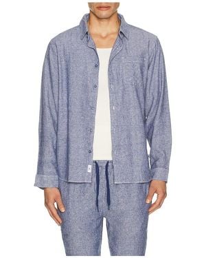 Vintage Summer Hemd - Blau