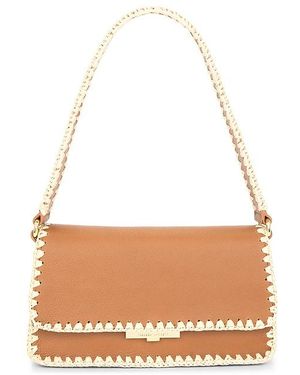 Rebecca Minkoff Sac À Rabat Avec Raphia Berkley En - Blanc