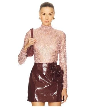 AKNVAS Bente Beaded Top - Red
