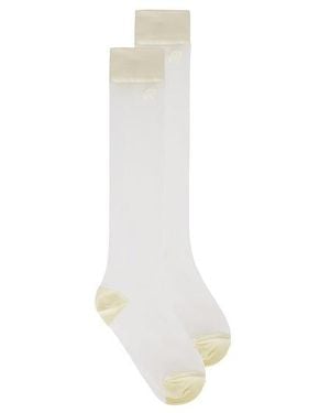 Malbon Golf Leandra Knee Sock - White