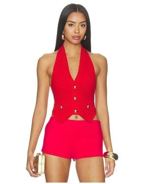 retroféte Tinsley Knit Vest - Red