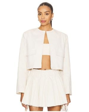 Milkwhite Crop Jacket - White