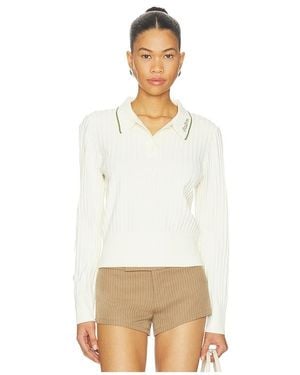 Malbon Selma Polo Top - White