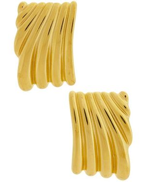 Galley Los Angeles Pendientes De Tachuela En Color Oro Metálico Talla - Amarillo