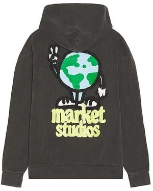 Market Sudadera En Color Negro Talla En