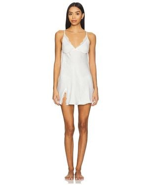 Flora Nikrooz Madelyn Sueded Charm Slip - White
