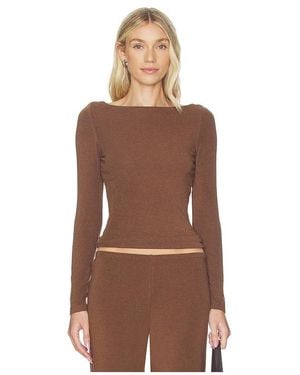 Artless X Revolve Lane Boatneck Top - Brown