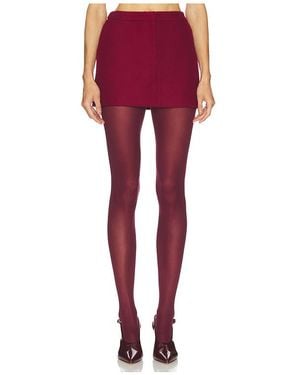 Line & Dot Noelia Mini Skirt - Red