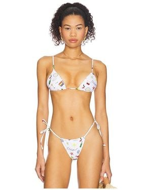 For Love & Lemons Bay Bikini Top - Multicolor