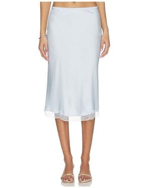 RUE SOPHIE Alva Lace Hem Skirt - White