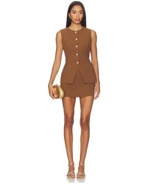 Astr Dilone Dress - Brown