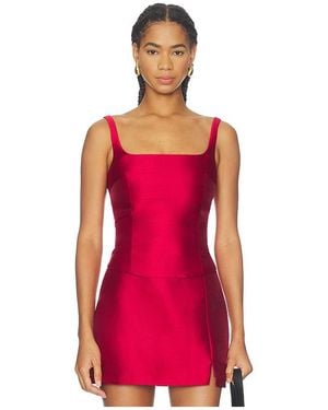 Amanda Uprichard Jacksonville Top En Color Rojo Talla (También En Xs)