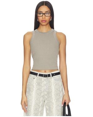 Agolde Leigh Tank Top En Color Gris Talla (También En Xs, S, Xl) - Multicolor