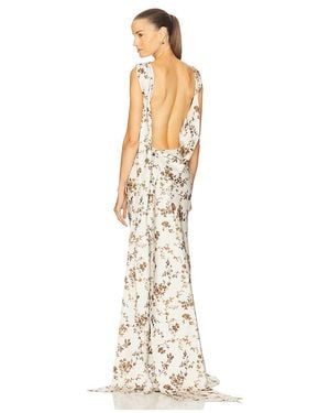 SAU LEE Vestido Largo Callie En Talla (También En 2, 4, 6, 8, 10, 12) - Blanco