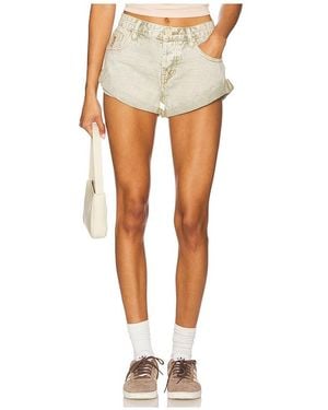 One Teaspoon Bandits Low Waist Denim Short - Multicolour
