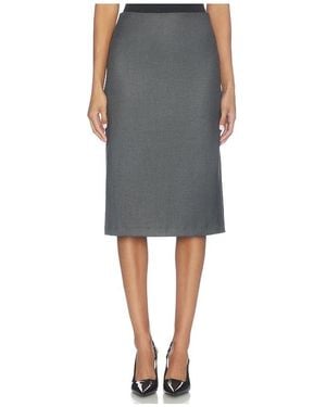 Enza Costa Suiting Minimal Skirt - Black