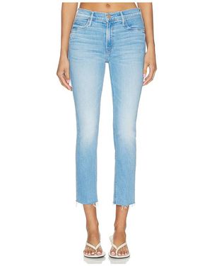 Mother The Mid Rise Dazzler Crop Fray Jeans - Blue