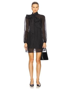 Zimmermann Pussybow Mini Dress - Black