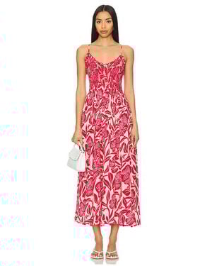 Free People Midi-Kleid Sweet Nothings - Rot