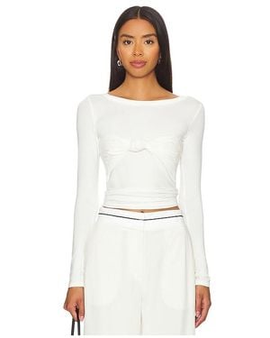 The Line By K Knotted Modal-Blend Top - White