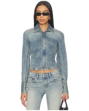 Free People X Revolve Sammy Zip Denim Jacket - Blue