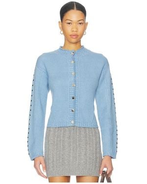 Never Fully Dressed Strick Cardigan - Blau