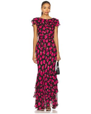 RIXO London Maxivestido Rio En Color Negro Talla (También En Xxs) - Rojo