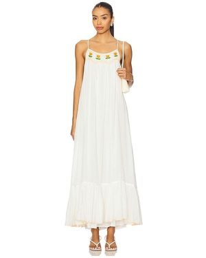 Free People Midi-Kleid Tip Toeing Tulip - Weiß