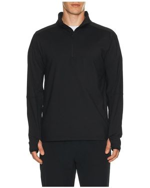 Beyond Yoga Warm Up Quarter Zip Pullover - Black