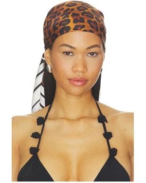Ettika Leopard Stripe Scarf - Black