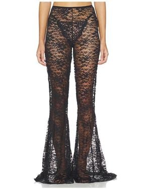 KAT THE LABEL Stevie Flare Pants - Black