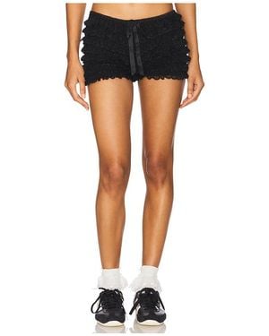 GUIZIO Lena Ruffle Hot Short - Black