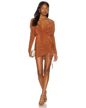 superdown Genia Off Shoulder Dress - Brown