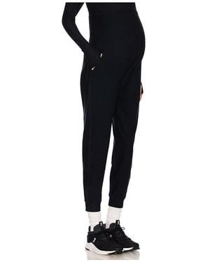 Beyond Yoga Spacedye Beyond The Bump Maternity Midi Jogger - ブラック