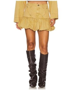 AFRM Falda Zell En Talla En - Amarillo