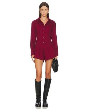 Saylor Rhea Romper - Red
