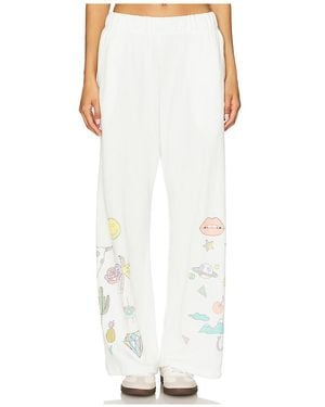 Lauren Moshi Juvia Dessert Vibes Wide Leg Pant - White