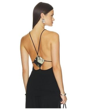 SRG Finlay Knit Halter Top - Schwarz