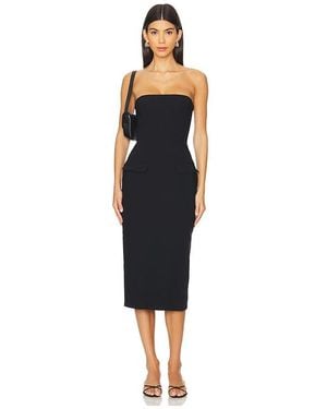 Amanda Uprichard X Revolve Strapless Bethany Midi Dress - Black