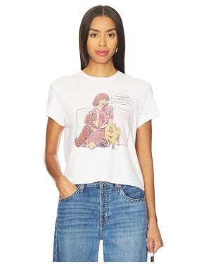 RE/DONE Puppies 50S Boxy Tee - White